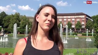 Német turista maca kültéri anális kupakolása