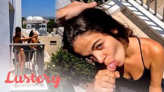 Latin amatőrök forró balkon szeretkezése