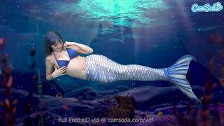 Sellő pipi masztizik addig, amíg totál édesen csúszik