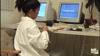 Ázsiai fiatal lányok hatalmas faszos szopós dugásai