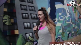 Német pár forró kültéri kufircolása