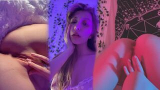 Szenvedélyes tinédzser sulilány kéjesen masturbál